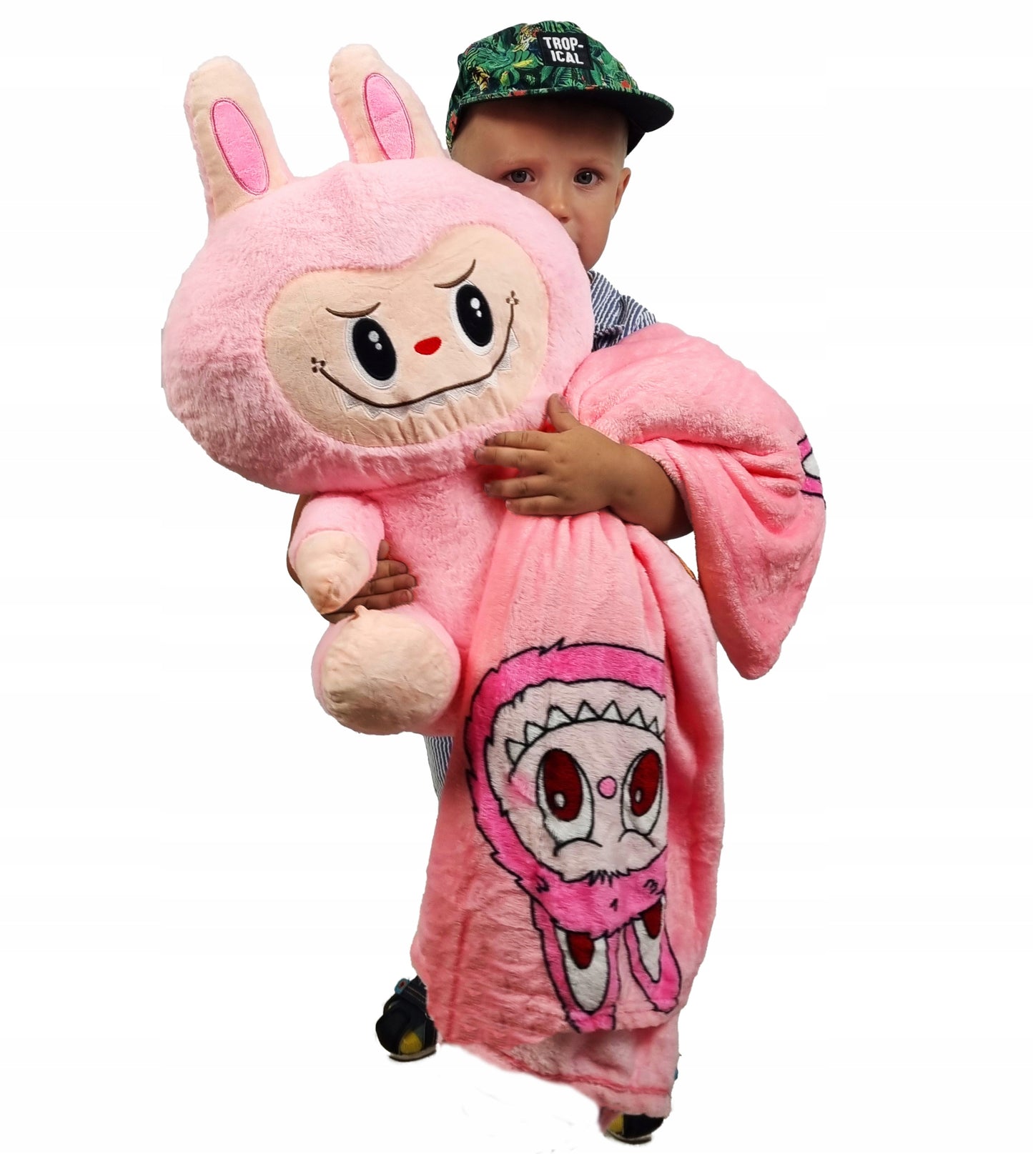 LABUBU Dydelė 50 cm Talismanas Pliušinė MONSTRŲ FIGŪRĖLĖ + 160 cm pledas