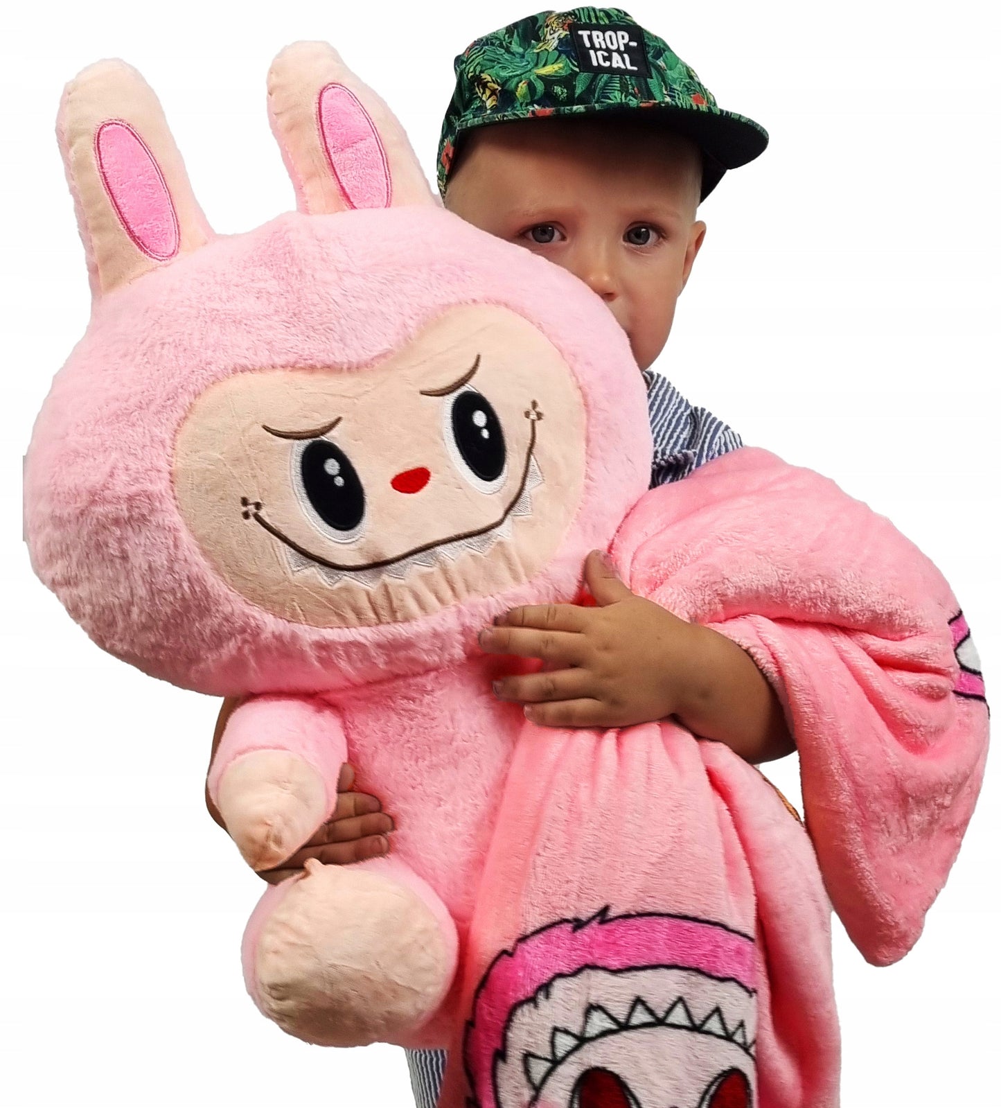 LABUBU Dydelė 50 cm Talismanas Pliušinė MONSTRŲ FIGŪRĖLĖ + 160 cm pledas