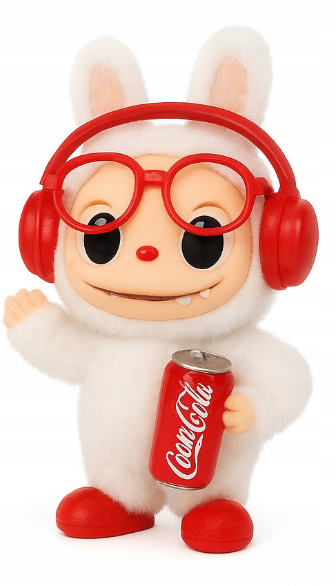 LABUBU talismano figūrėlė Coca-Cola Fall in Wild LABU-BU raktų pakabukas + Dėžutė