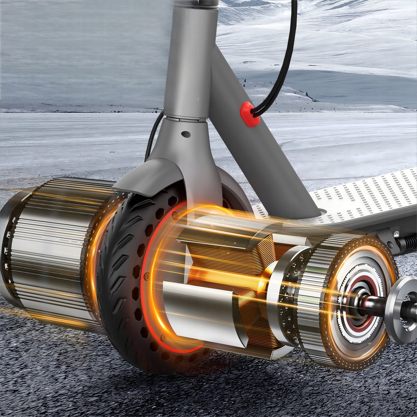 LADPED LP60 PRO Elektrinis paspirtukas, sulankstomas, 350W, 25km atstumas, 8.5" ratai, IP65, dvigubi stabdžiai, 120kg keliamoji galia