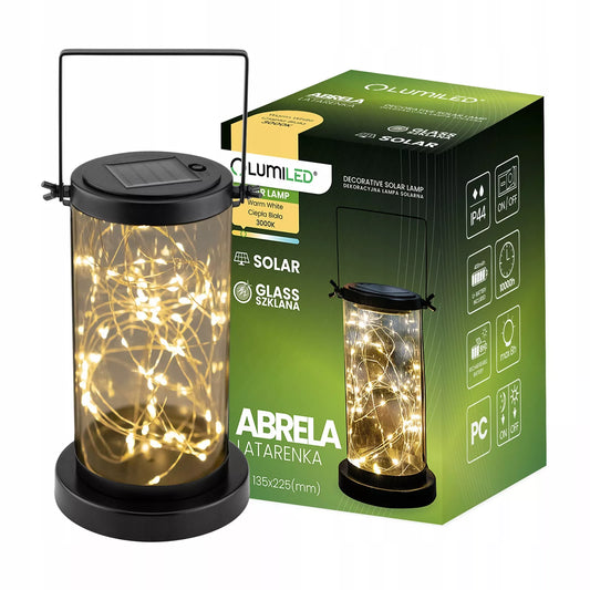 LAMPA SOLARNA LED Ogrodowa LATARENKA WISZĄCA Lampion STOJĄCY WYSOKI
