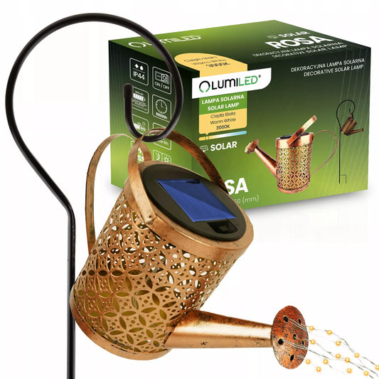 SOLARNA LAMPA OGRODOWA LED W FORMIE KONEWKI XXL ZEWNĘTRZNA Z CZUJNIKIEM ZMIERZCHU