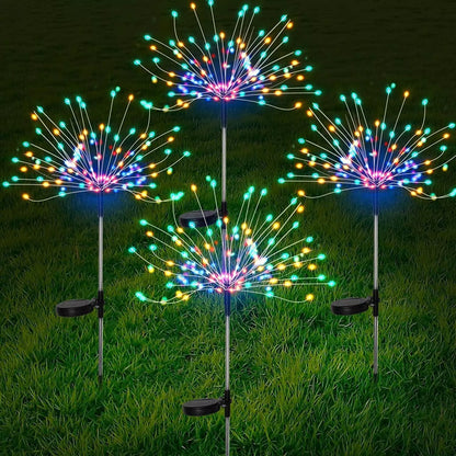 Ogroda LED saulės lempa, įsmeigiama, atspari vandeniui, su sutemų jutikliu, kiaulpienės formos