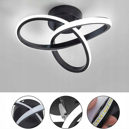 Lubinis šviestuvas plafonas LED juosta modernus šiuolaikinis sietynas lofto stiliaus