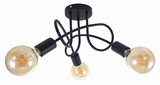 Lubinis kabantis šviestuvas kambariui, plafonas, loft, modernus, Edison stiliaus šviestuvas