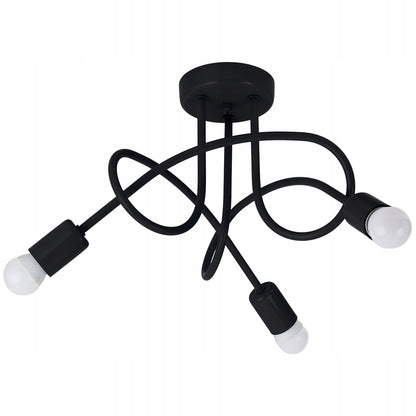 Lubinis kabantis šviestuvas kambariui, plafonas, loft, modernus, Edison stiliaus šviestuvas