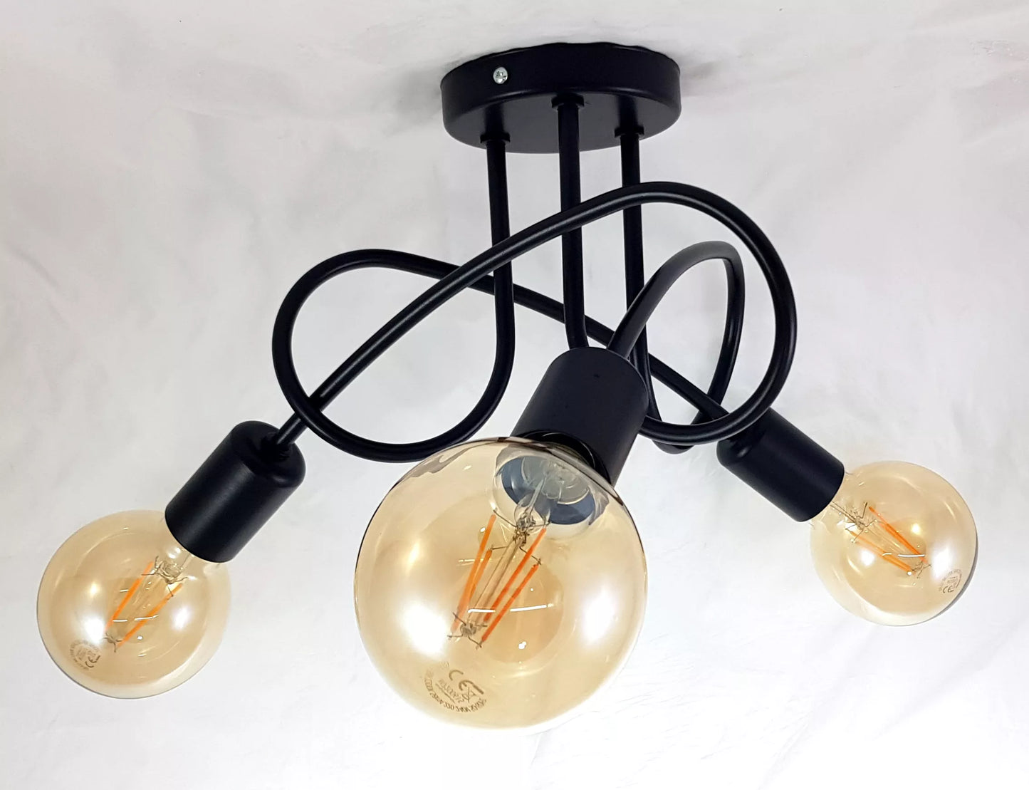 Lubinis kabantis šviestuvas kambariui, plafonas, loft, modernus, Edison stiliaus šviestuvas