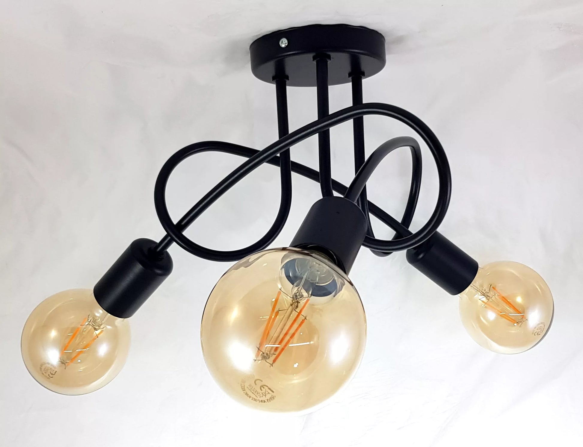 Lubinis kabantis šviestuvas kambariui, plafonas, loft, modernus, Edison stiliaus šviestuvas