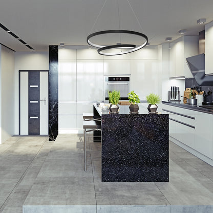 Pakabinamas šviestuvas juodas lubinis pakabinamas šviestuvas LUCERO BLACK 48W LED