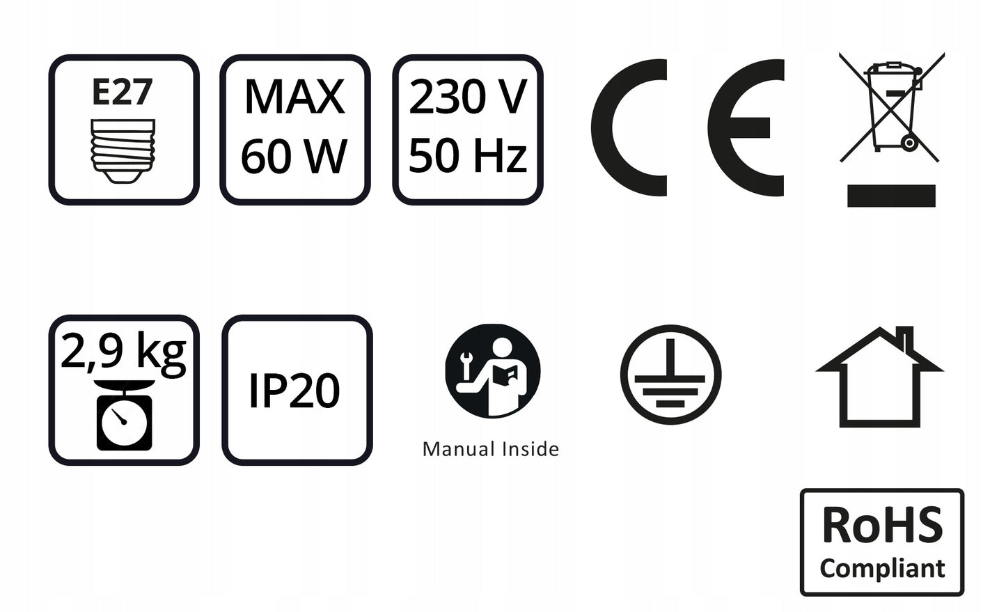 Pakabinamas lubinis šviestuvas / sietynas, juodas, Loft Edison