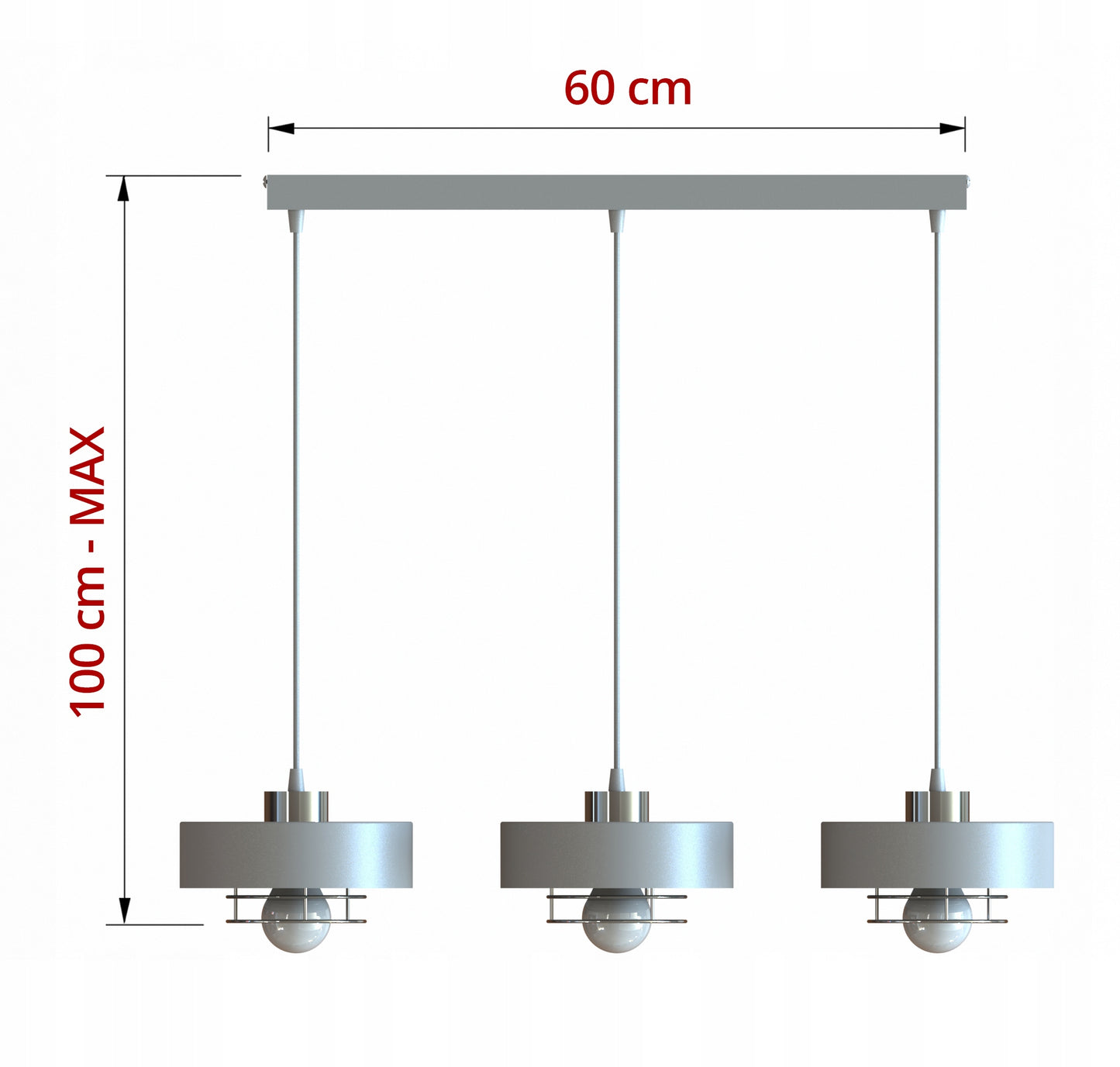 Pakabinamas lubinis šviestuvas / sietynas, juodas, Loft Edison