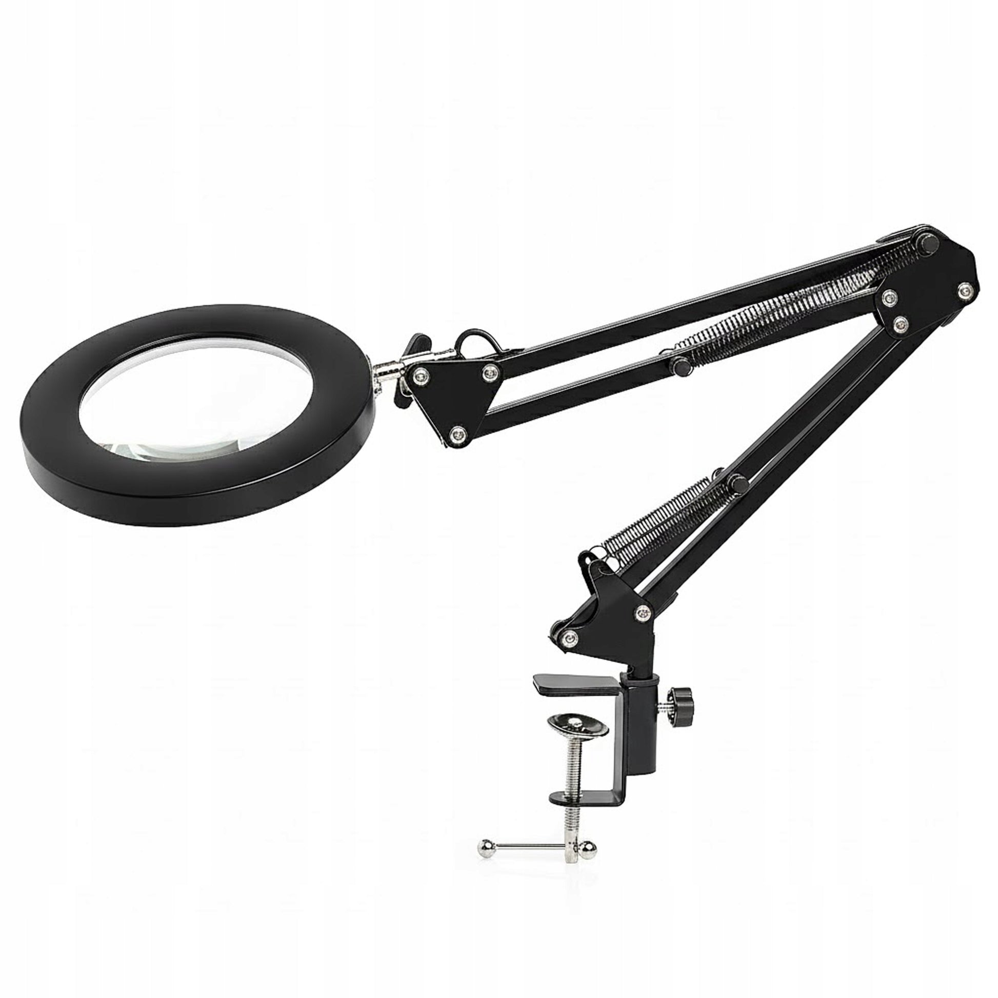 Stalinė lempa su didinamuoju stiklu, 5x didinimas, skirta kosmetologams, juvelyrams TECHREBAL