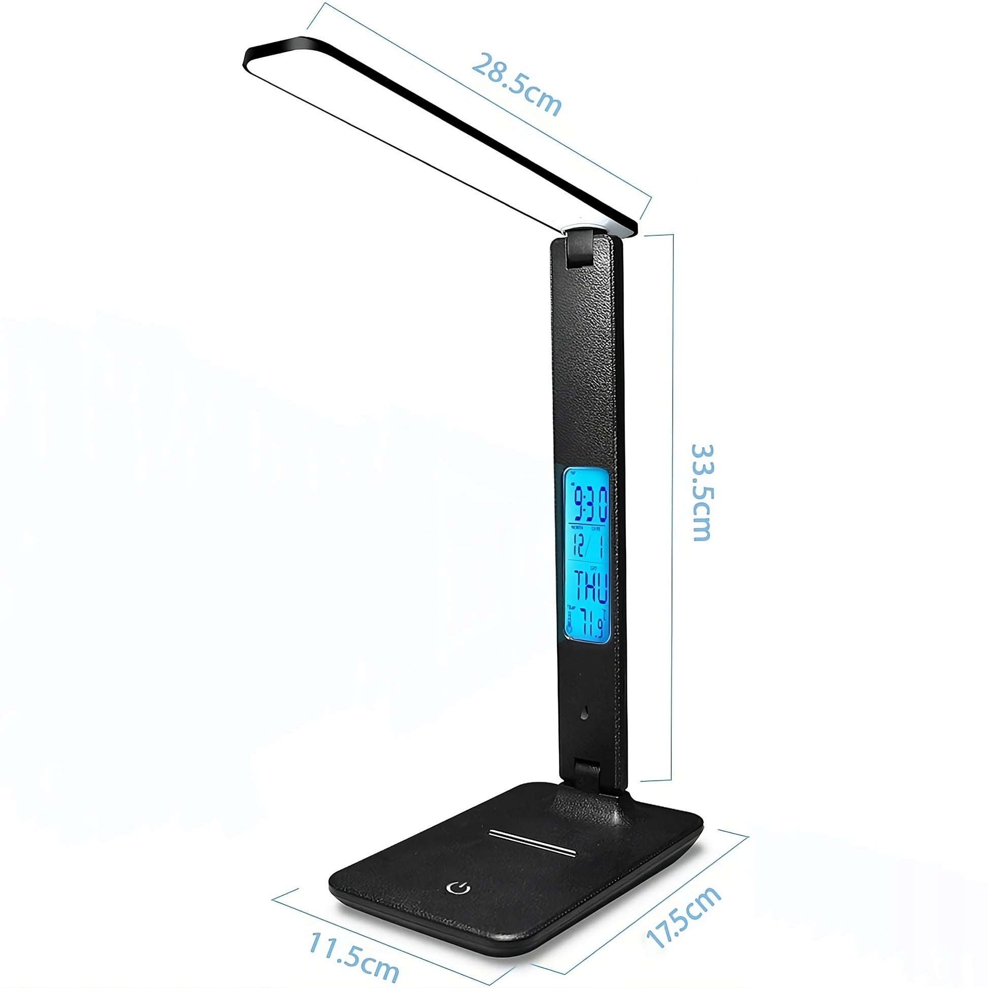 LED stalinė lempa su LCD ekranu, USB įkrovimu, reguliuojama, idealiai tinkanti mokyklai ar biurui