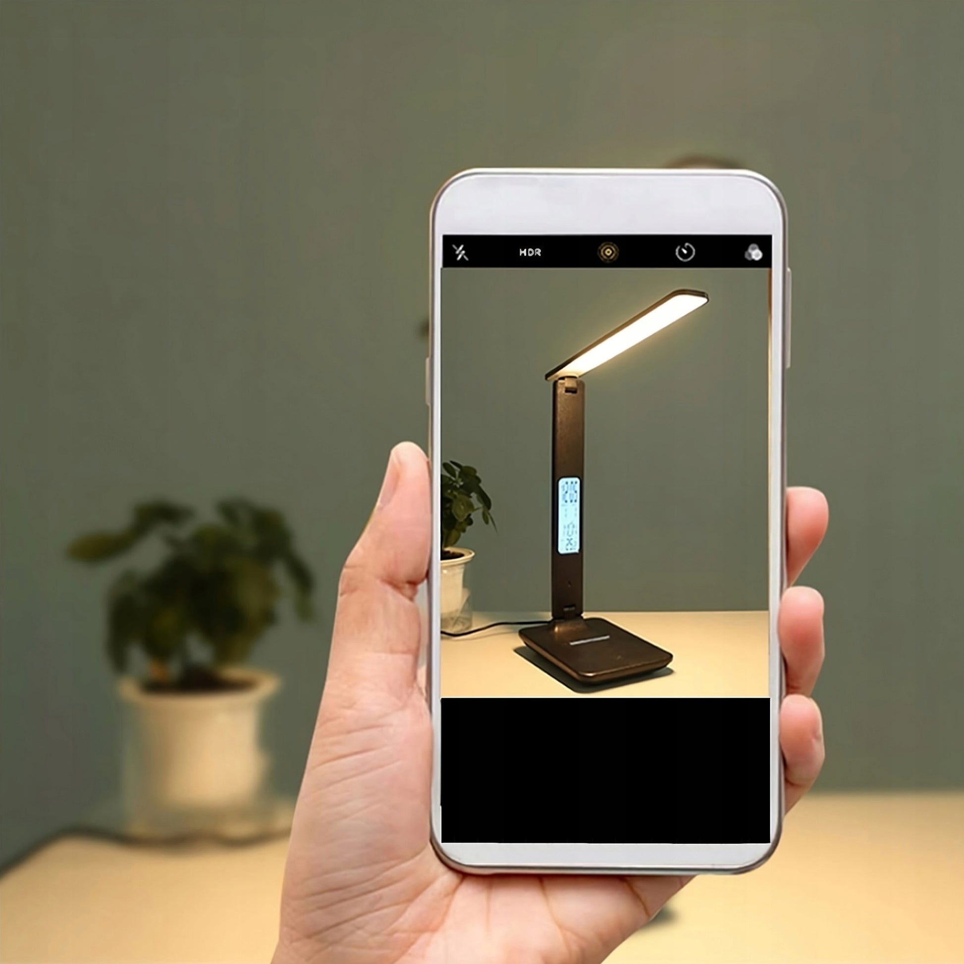 LED stalinė lempa su LCD ekranu, USB įkrovimu, reguliuojama, idealiai tinkanti mokyklai ar biurui