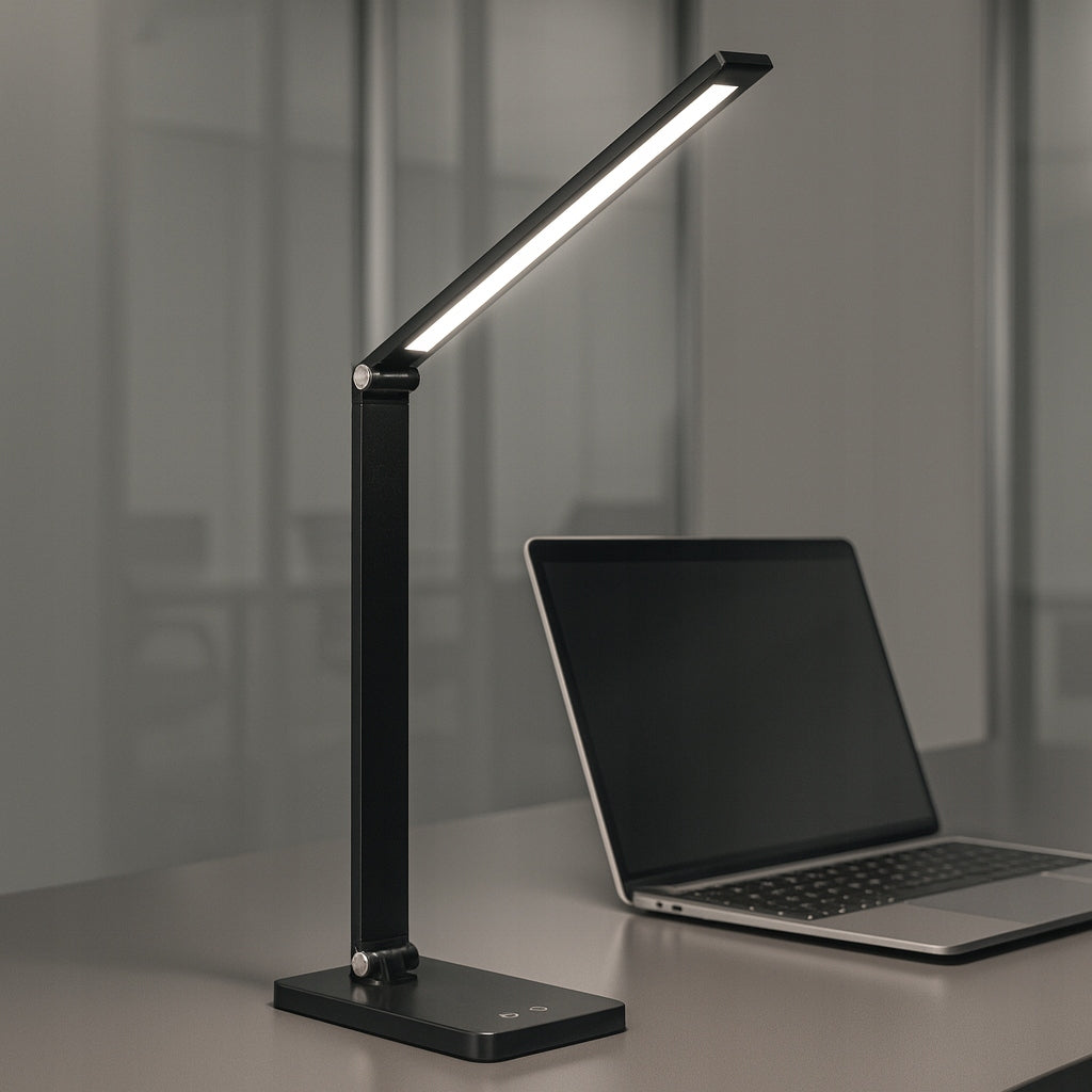 Stalinė LED lempa su įkrovikliu, lietimo būdu valdoma, pritemdoma