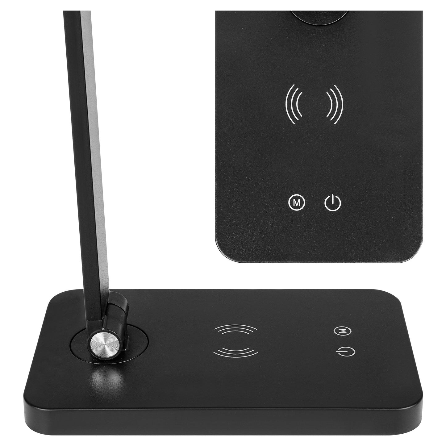 Stalinė LED lempa su įkrovikliu, lietimo būdu valdoma, pritemdoma