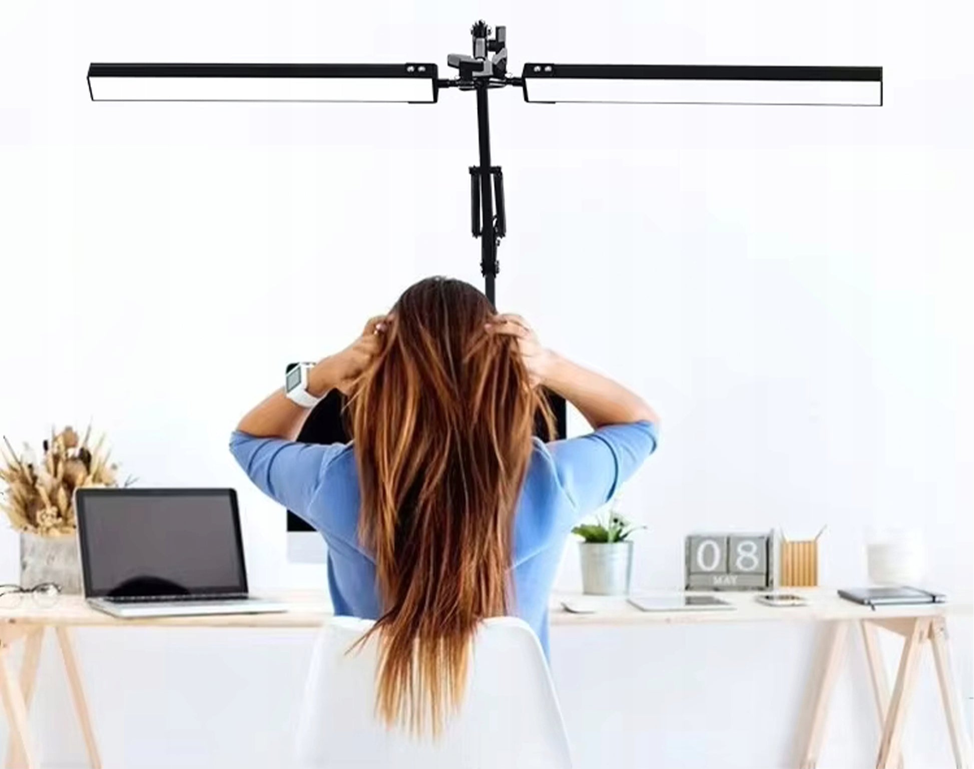 LED DARBO STALINĖ LEmpa Dviguba Naktinė Piešimo Lenta Reguliuojama