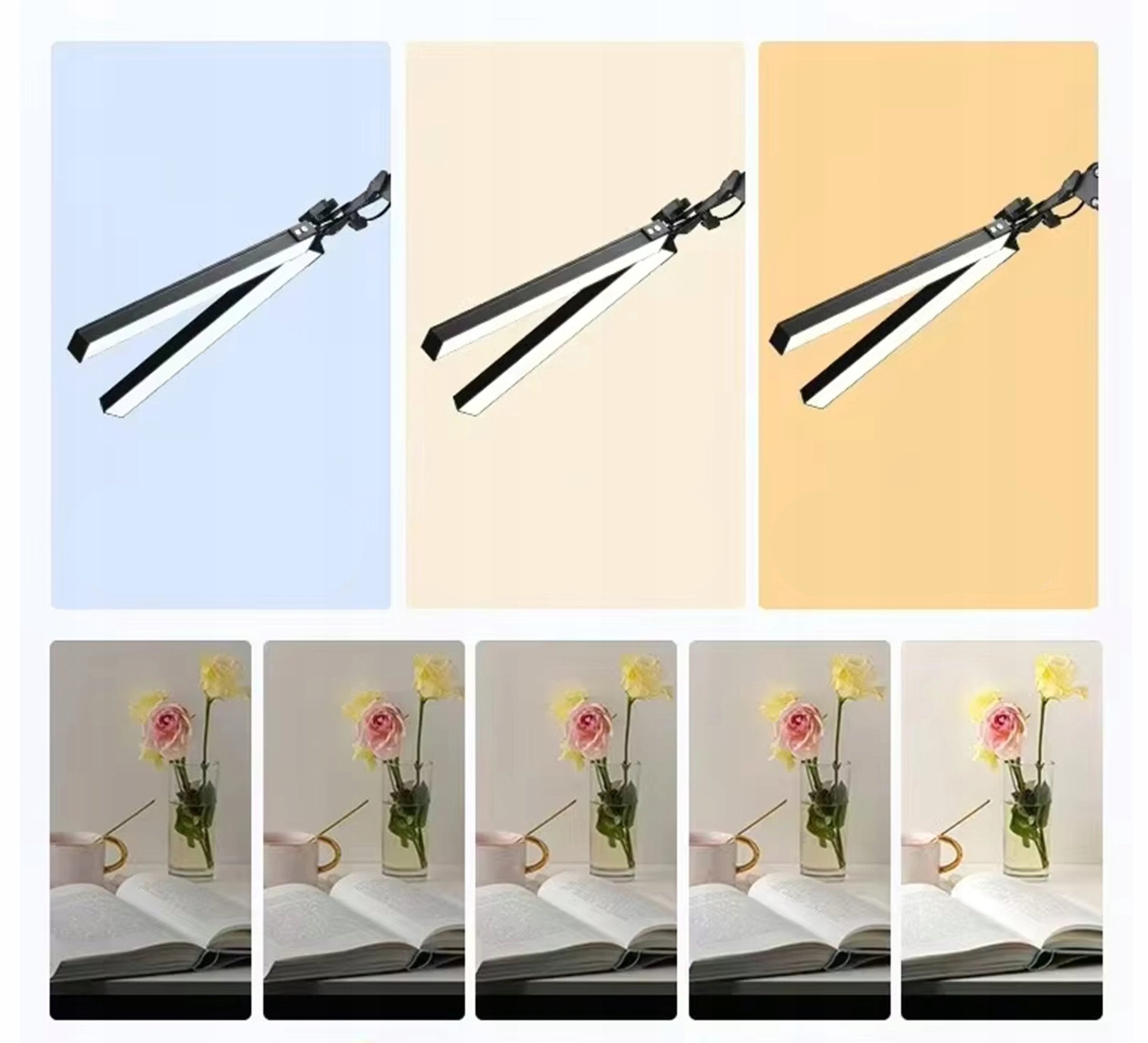 LED DARBO STALINĖ LEmpa Dviguba Naktinė Piešimo Lenta Reguliuojama