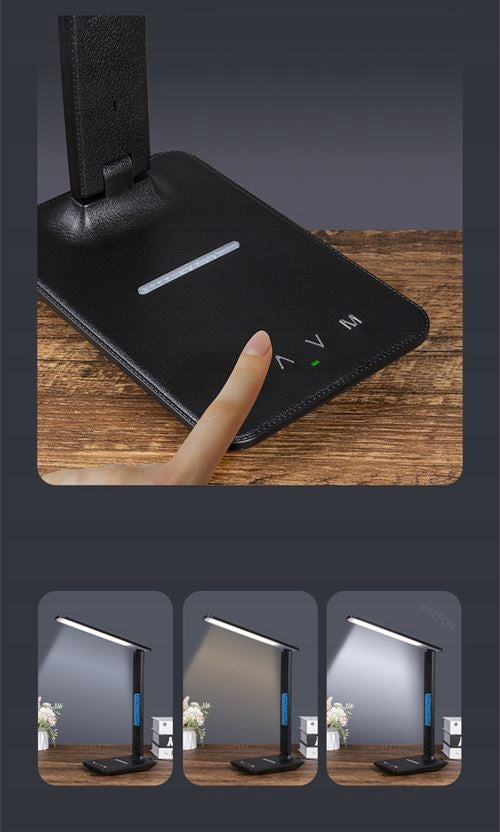 Stalinė lemputė stalinei / braižybos stalui su žadintuvu, Qi 10W indukcija