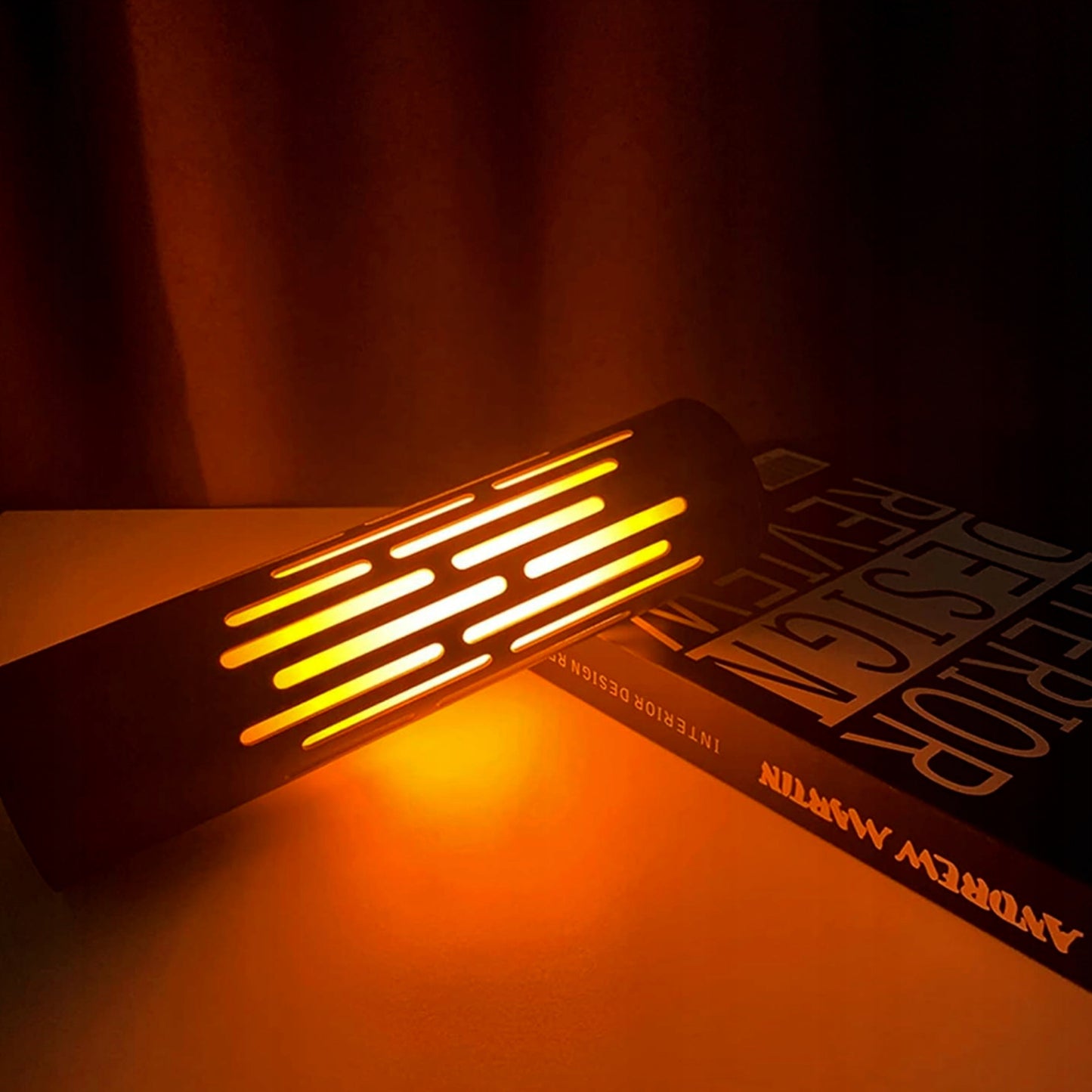 LED stalinė lempa su lietimui jautriu valdymu, įkraunama per USB-C, 1800K, stalo lempa, naktinė lemputė, imituojanti liepsną