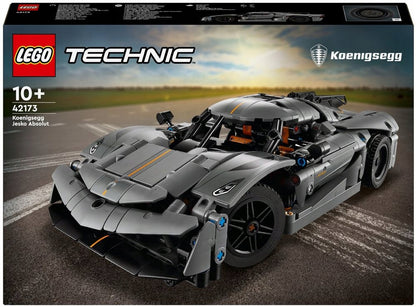 LEGO 42173 TECHNIC Pilkas hiperautomobilis Koenigsegg Jesko Absolut