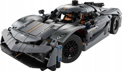 LEGO 42173 TECHNIC Pilkas hiperautomobilis Koenigsegg Jesko Absolut