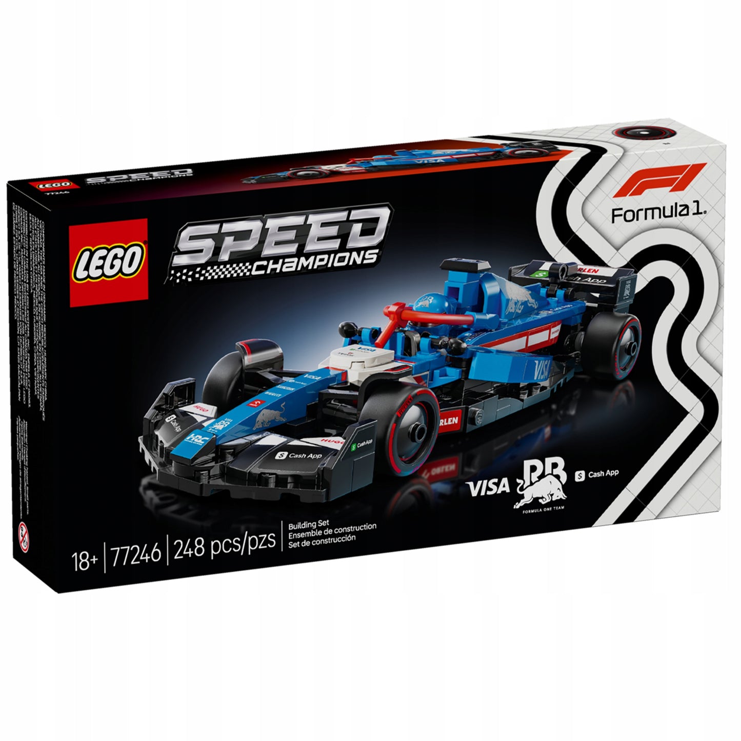 LEGO Speed Champions 77246 F1 bolidas Visa Cash App RB VCARB 01