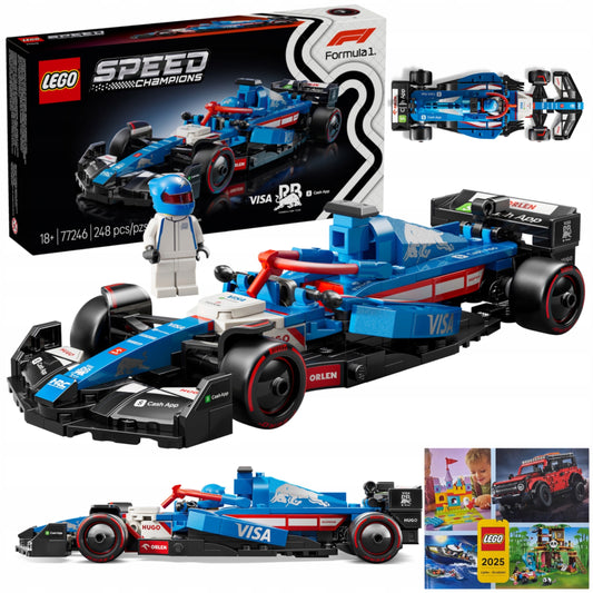 LEGO Speed Champions 77246 F1 bolidas Visa Cash App RB VCARB 01