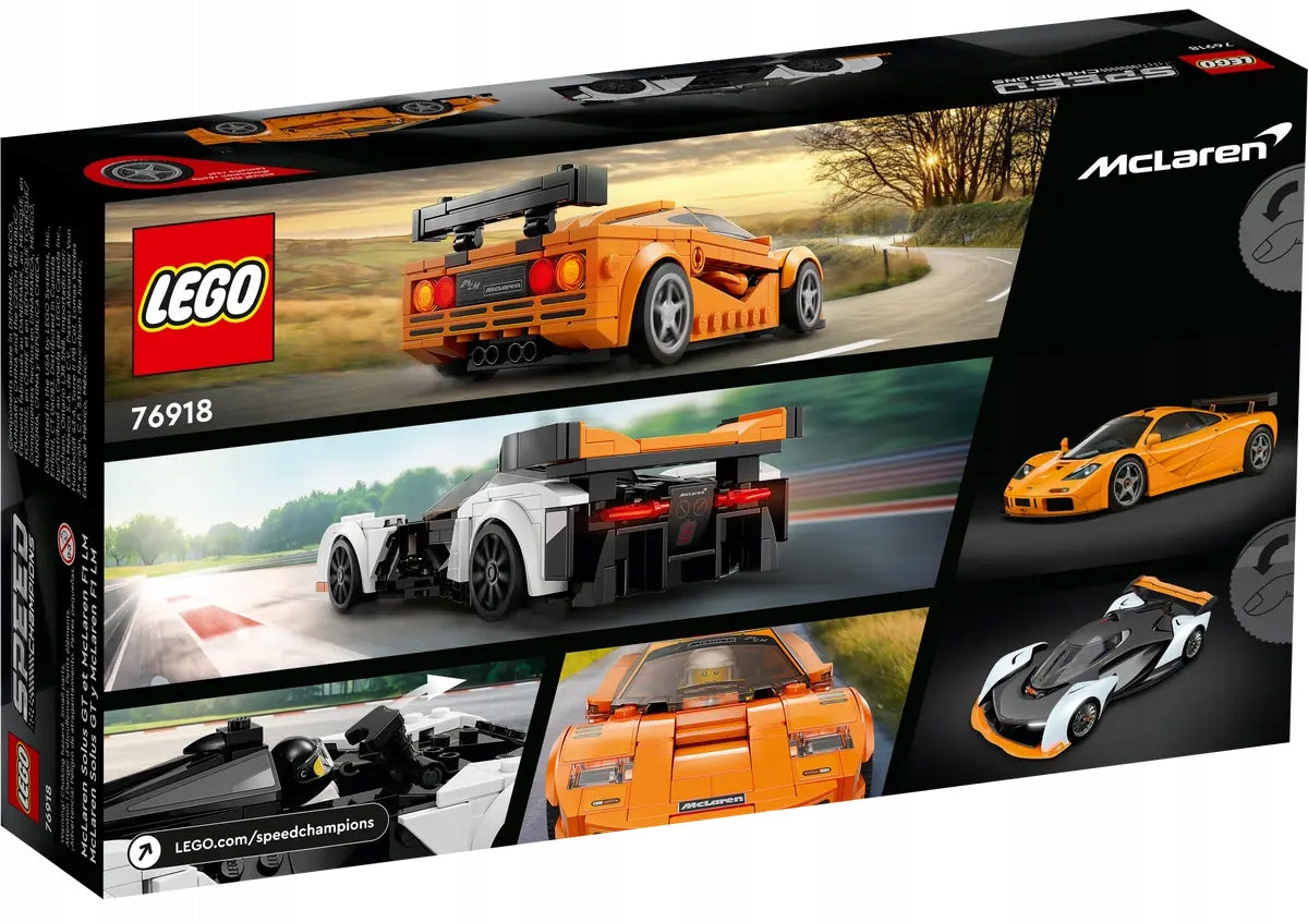 LEGO Speed Champions – McLaren Solus GT ir McLaren F1 LM – 76918