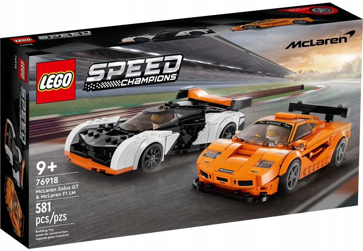 LEGO Speed Champions – McLaren Solus GT ir McLaren F1 LM – 76918