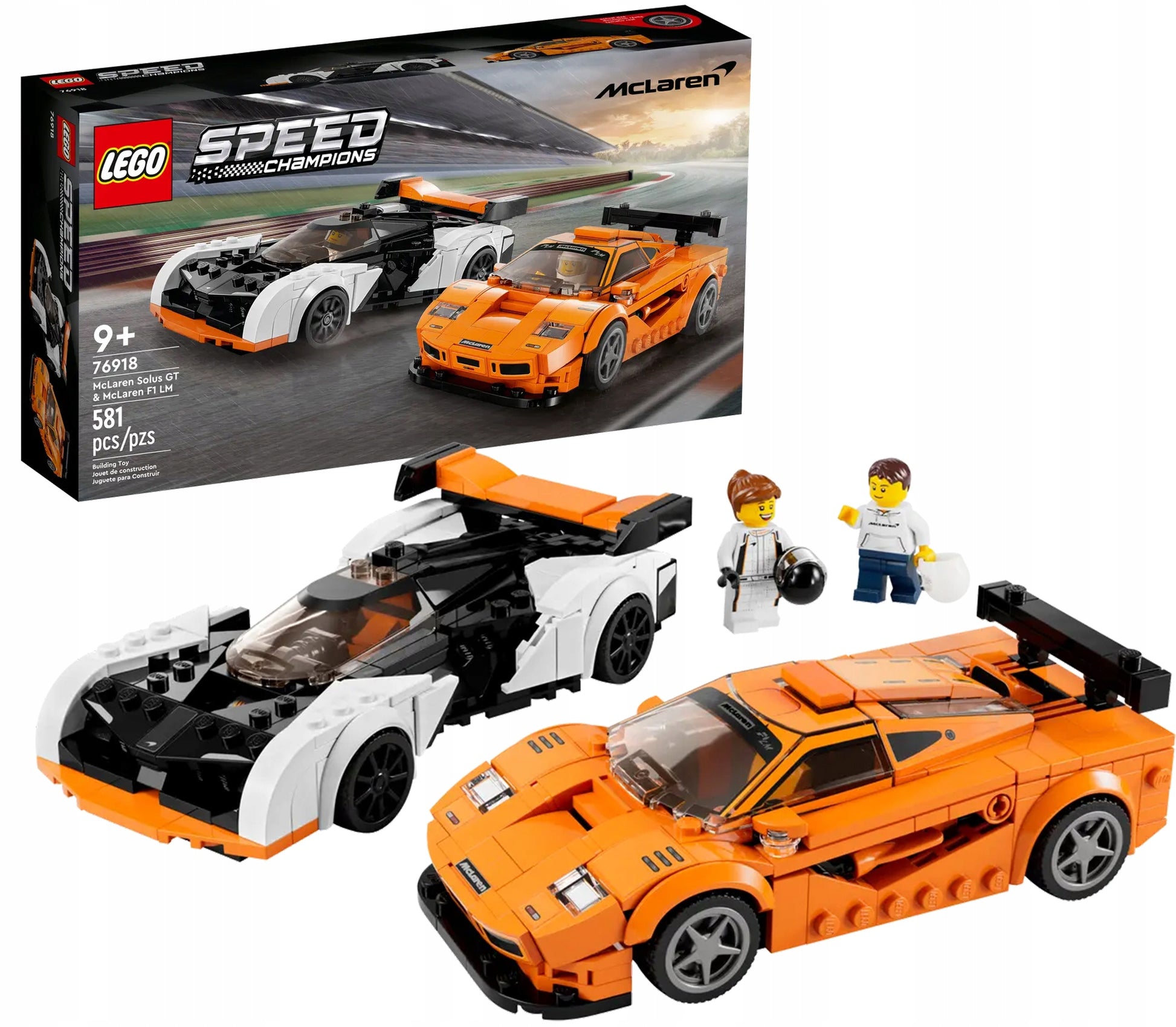 LEGO Speed Champions – McLaren Solus GT ir McLaren F1 LM – 76918