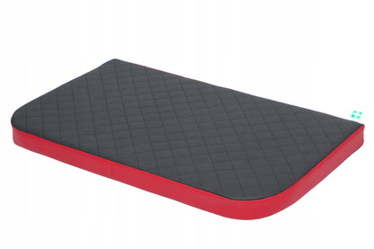 Ortopedinė lova šunims, didelė sofa XXL: 120x80 cm, raudona