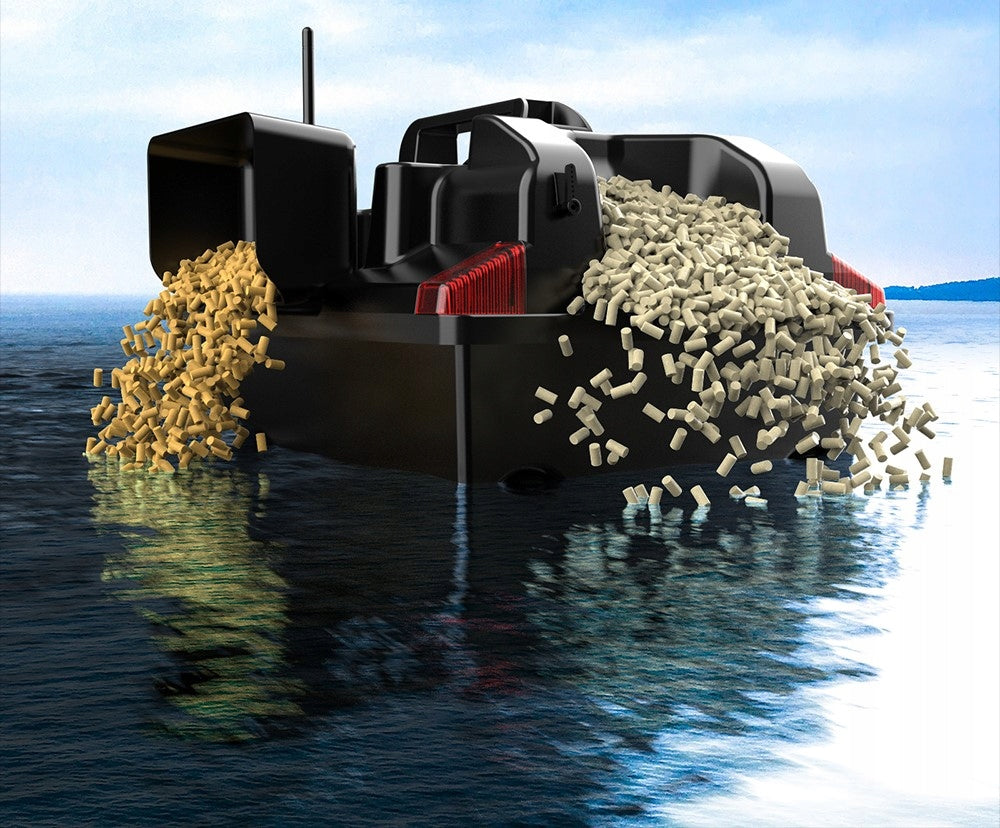 GPS masalinė valtis 500M LED 2KG Dvigubas variklis 10KM/H 12000mAh 2 akumuliatoriai KREPŠYS