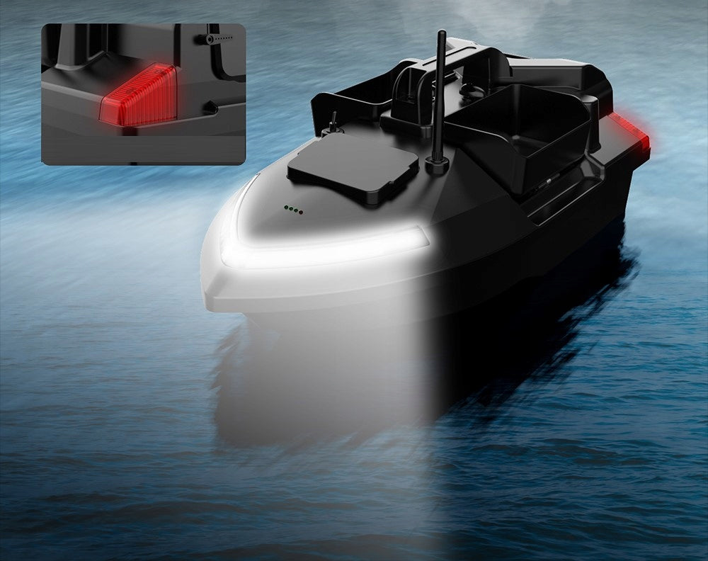 GPS masalinė valtis 500M LED 2KG Dvigubas variklis 10KM/H 12000mAh 2 akumuliatoriai KREPŠYS