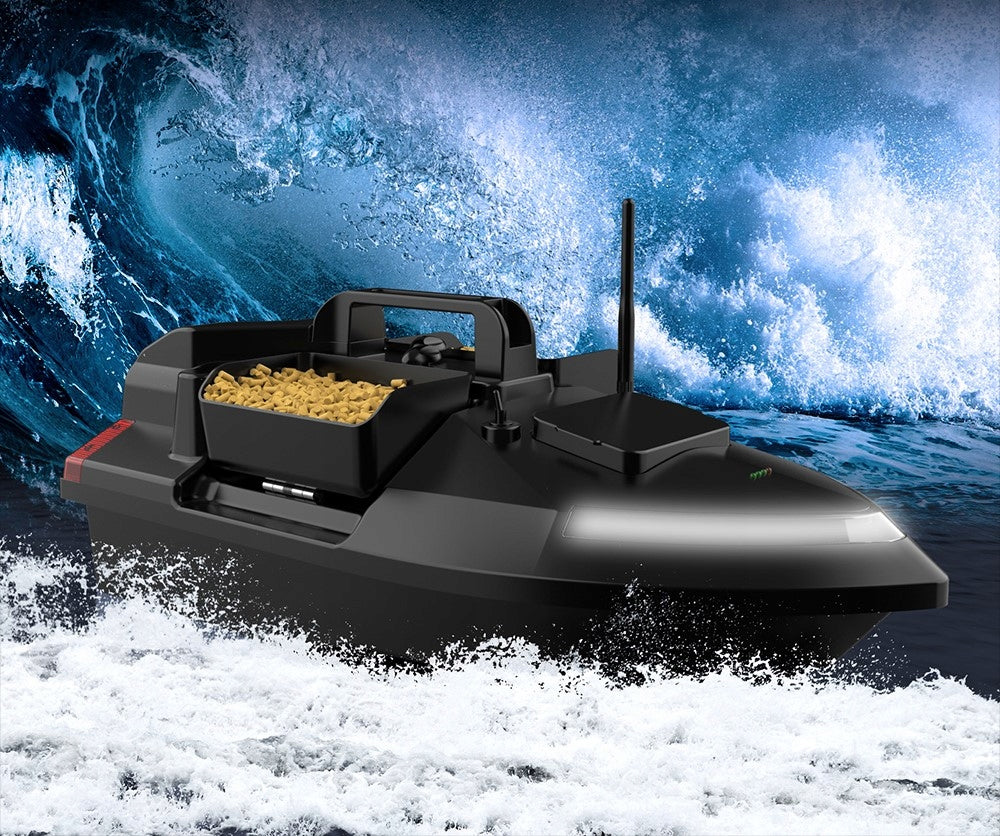 GPS masalinė valtis 500M LED 2KG Dvigubas variklis 10KM/H 12000mAh 2 akumuliatoriai KREPŠYS