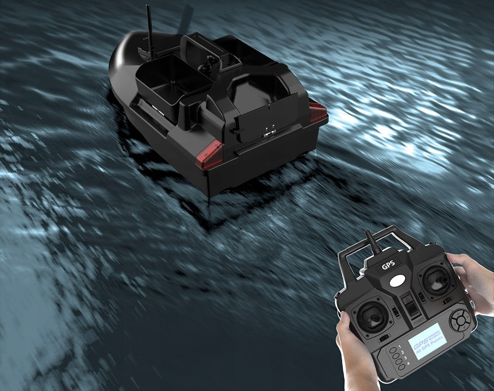 GPS masalinė valtis 500M LED 2KG Dvigubas variklis 10KM/H 12000mAh 2 akumuliatoriai KREPŠYS