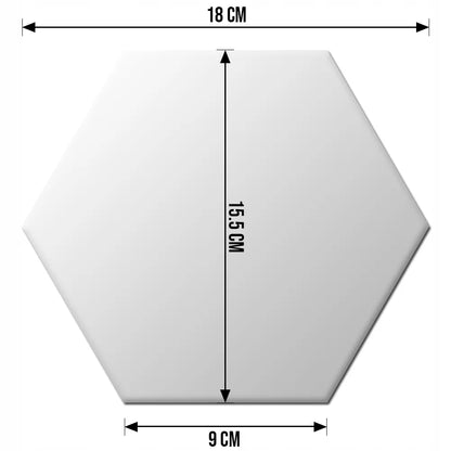 LUSTRA HEXAGON komplektas 12 vnt. DEKORATYVINIAI veidrodžiai sieniniai į kambarį 9cm madingi