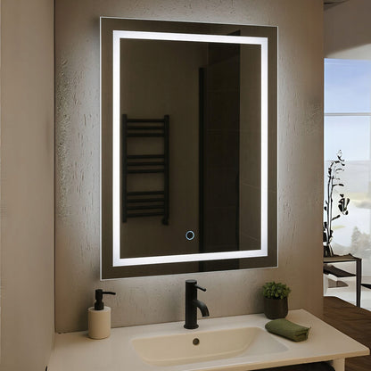 Vonios veidrodis LUNA 60 X 80 cm jutiklinis jungiklis LED apšvietimas