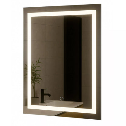 Vonios veidrodis LUNA 60 X 80 cm jutiklinis jungiklis LED apšvietimas