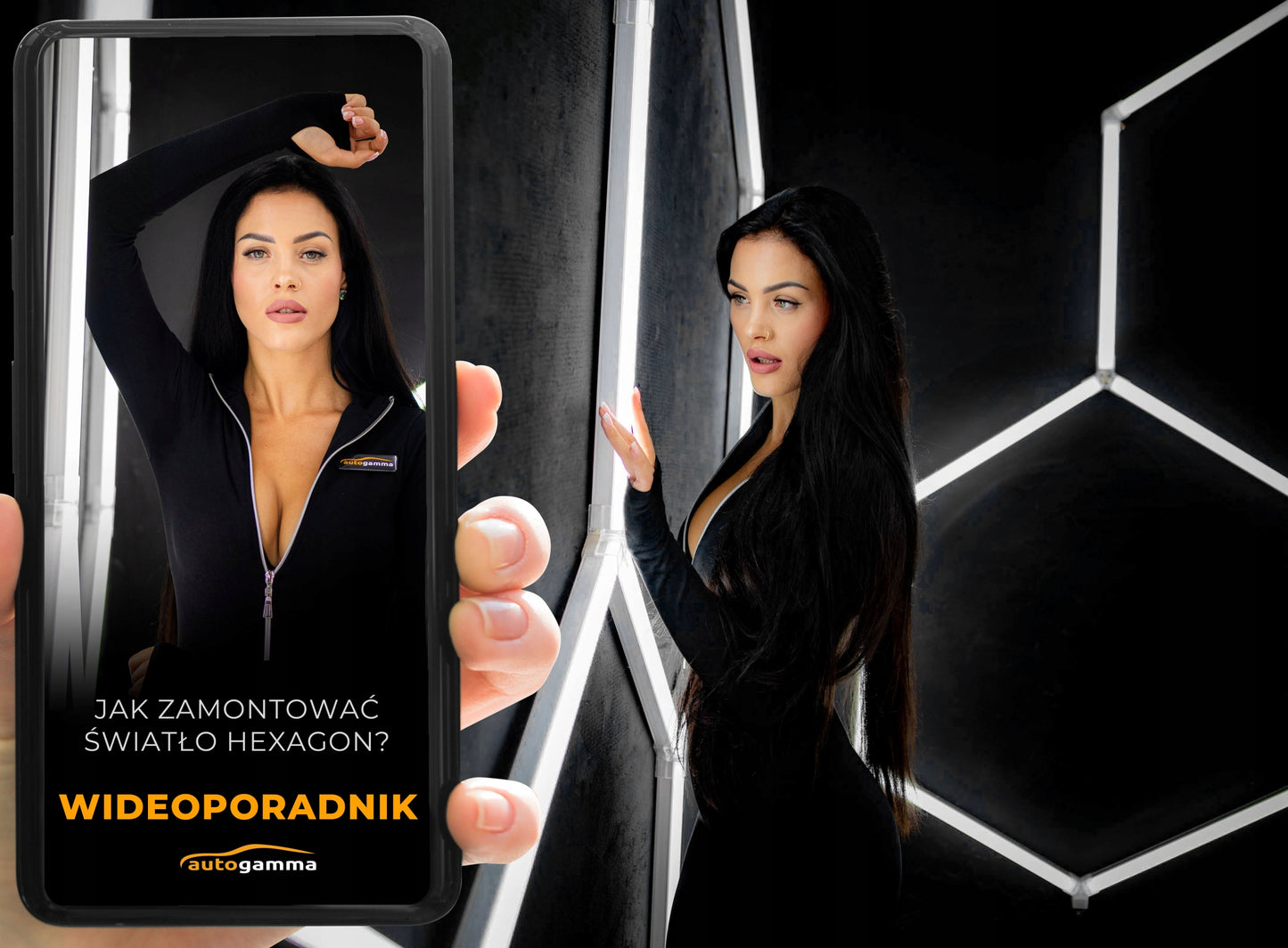 HEXAGON LED Panel apšvietimas Dirbtuvių Garažo Namų 297 x 515 5500-6000K