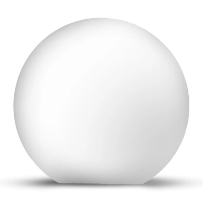 Sodo rutulio formos LED šviestuvas baltas 30cm IP65 230V E27 su integruotu smaigu į žemę