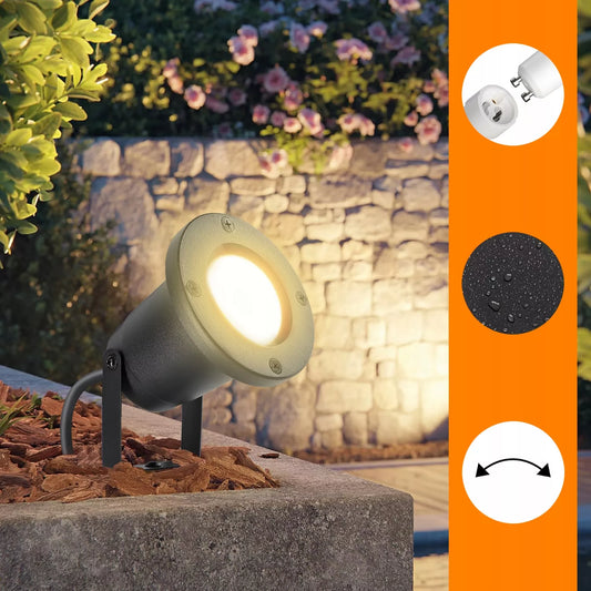 Sodo LED prožektorius GU10, įsmeigiamas, skirtas takelių apšvietimui