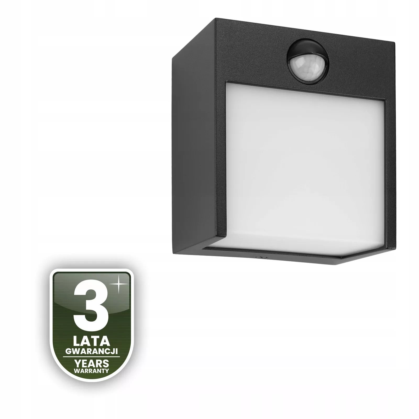 Sieninis LED sodo šviestuvas, lauko fasado sieninis šviestuvas IP54, 12 W su jutikliu