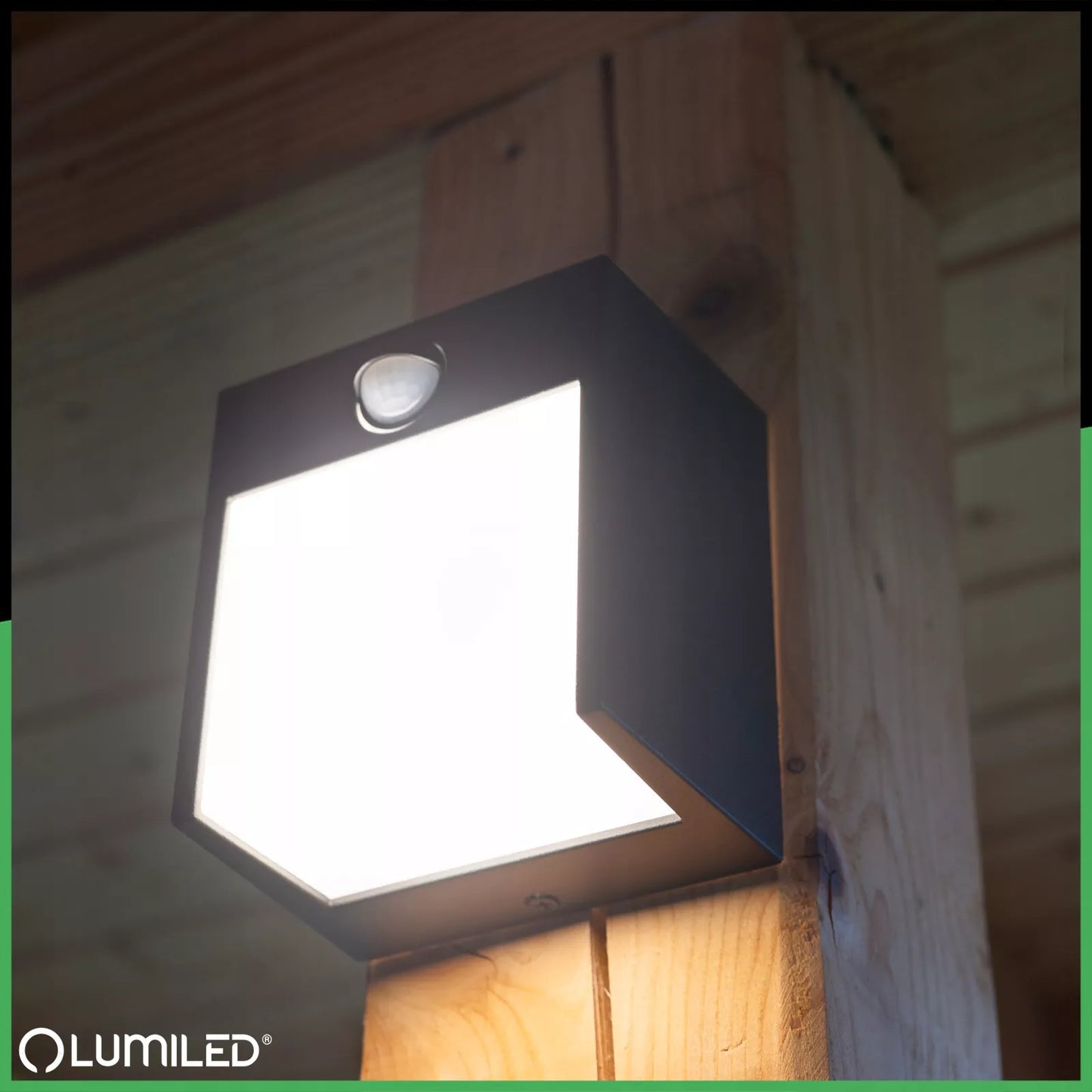 Sieninis LED sodo šviestuvas, lauko fasado sieninis šviestuvas IP54, 12 W su jutikliu