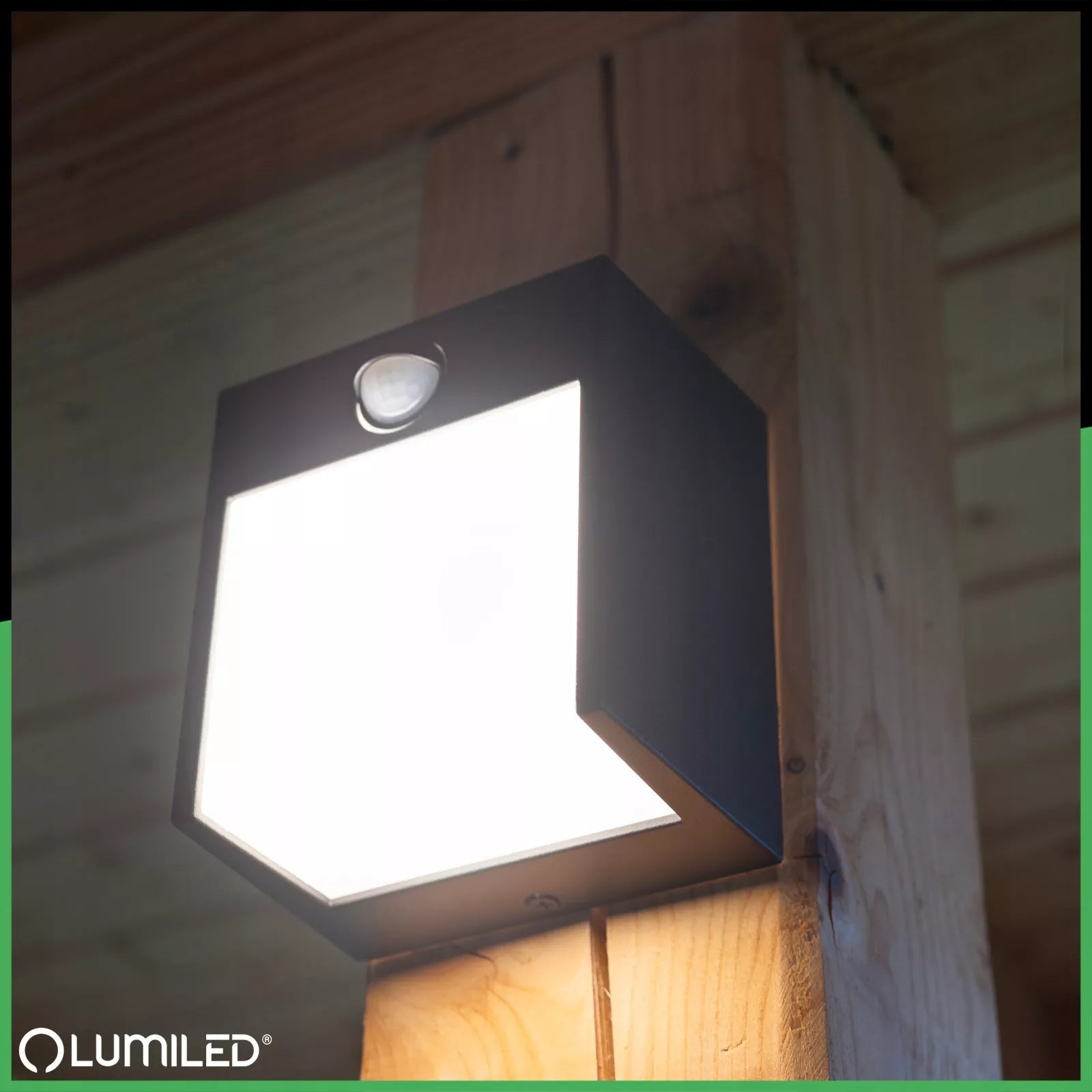 Sieninis LED sodo šviestuvas, lauko fasado sieninis šviestuvas IP54, 12 W su jutikliu