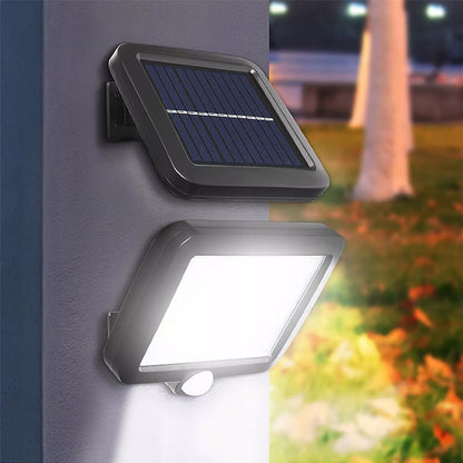 Lampa Solarna LED z Czujnikiem Ruchu i Zmierzchu, Naświetlacz Zewnętrzny