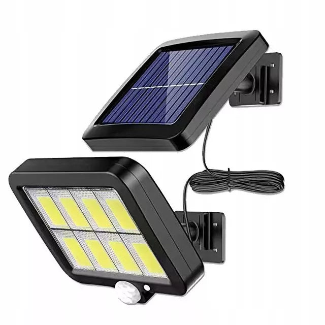Lampa Solarna LED z Czujnikiem Ruchu i Zmierzchu, Naświetlacz Zewnętrzny