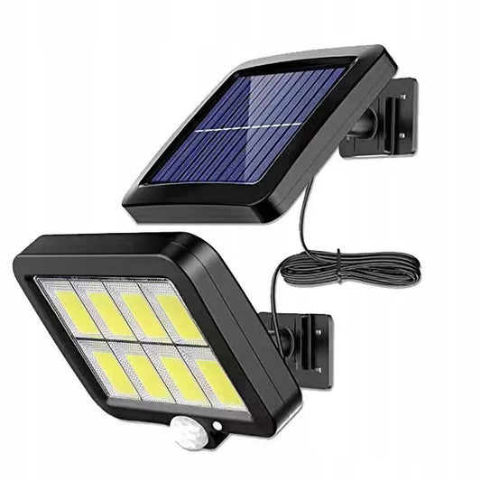 Lampa Solarna LED z Czujnikiem Ruchu i Zmierzchu, Naświetlacz Zewnętrzny