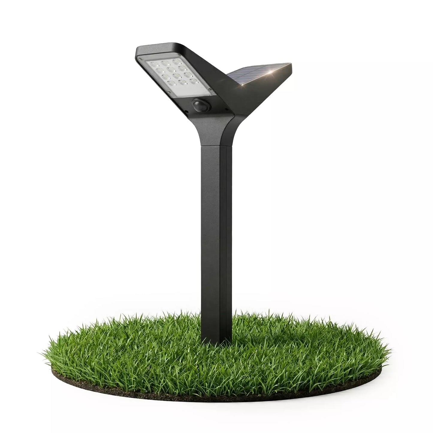 Ogrodowa lampa solarna LED IP65 66 cm wbijana, słupek z motywem motyla, 3000K/6000K, 2 w 1