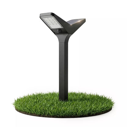 Ogrodowa lampa solarna LED IP65 66 cm wbijana, słupek z motywem motyla, 3000K/6000K, 2 w 1